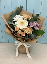Букет цветов из:  Герберы и Хризантемы в Каратузском
