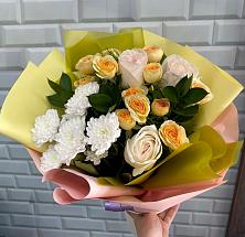Букет цветов из:  Розы и Хризантемы #REPLACE_PRED# Каратузском