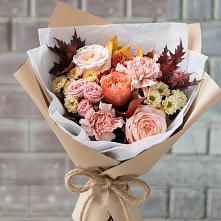 Букет цветов из:  Гвоздики, Хризантемы и Розы в Каратузском
