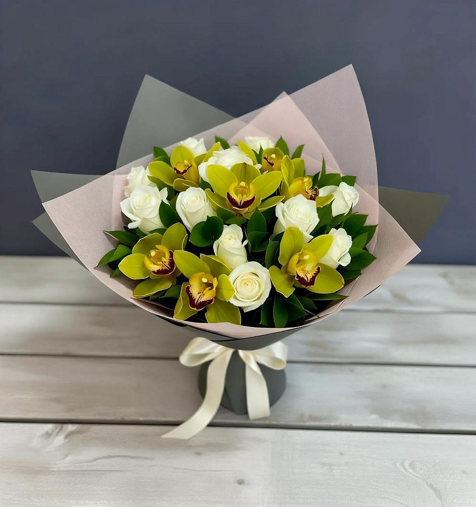 Букет цветов из: Орхидеи и Розы в Каратузском