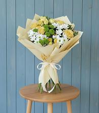 Букет цветов из:  Хризантемы и Розы #REPLACE_PRED# Каратузском