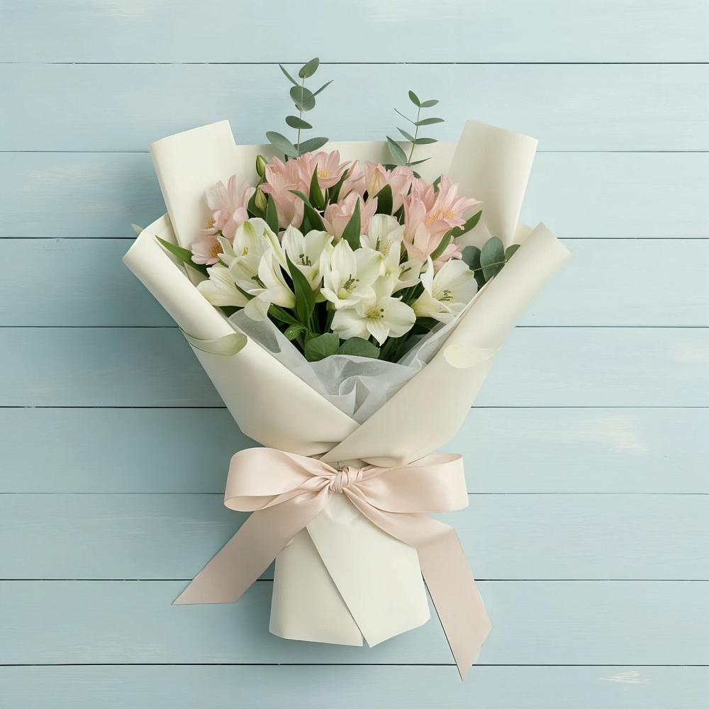 Букет цветов из: Альстромерии в Каратузском