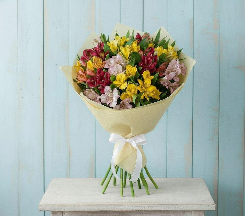 Букет цветов из: Альстромерии в Каратузском