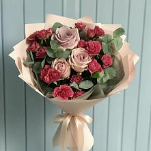 Букет цветов из:  Гвоздики и Розы #REPLACE_PRED# Каратузском