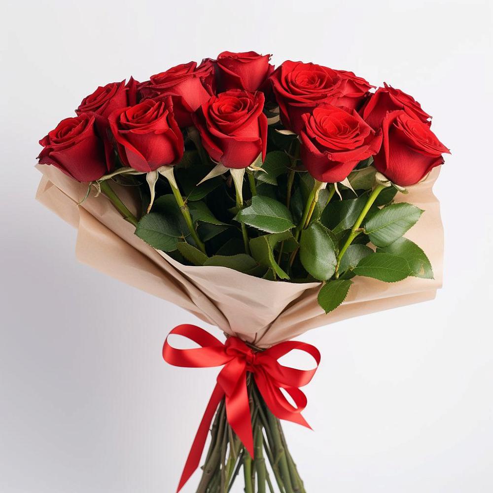 Букет 11 Красных роз Эдлесс Лав в Каратузском