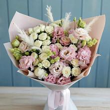 Букет цветов из:  Альстромерии и Розы в Каратузском